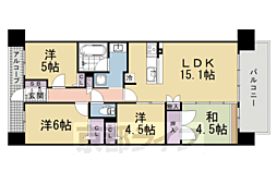 プレサンスレジェンド六地蔵 4LDKの間取図画像