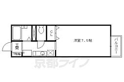 メゾンドボヌール 1Kの間取図画像