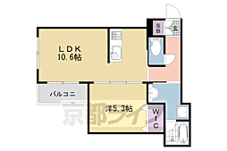 カサデサンZEOM 1LDKの間取図画像