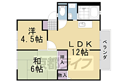 グリーンヒルセイジュパート2 2LDKの間取図画像