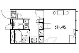 レオパレスフォレスト 1Kの間取図画像
