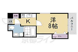ラフィナット馬塚 1Kの間取図画像