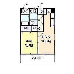 エスポワールＴ・Ｙ 3階1LDKの間取り