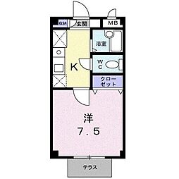 間取図画像 1K