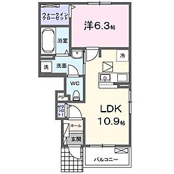 間取図画像 1LDK