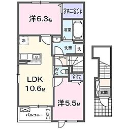 間取図画像 2LDK