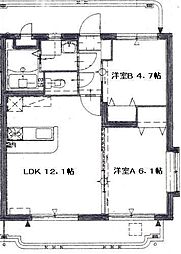 間取図画像 2LDK