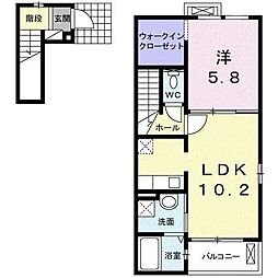 プレーヌアージュ 1LDKの間取図画像