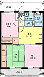 ケイアイビル 3DKの間取図画像