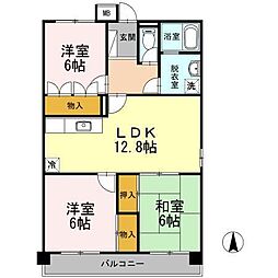 レジデンス17番館 3LDKの間取図画像