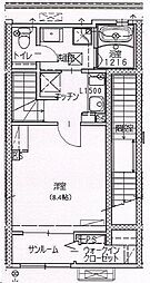 トリニティ下川東 1Kの間取図画像