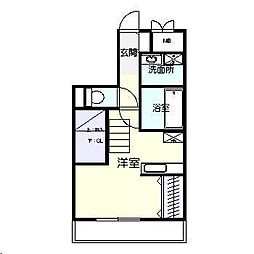 アルテマイスタータニガワ2 1LDKの間取図画像