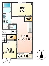 サンフィット大塚 2LDKの間取図画像