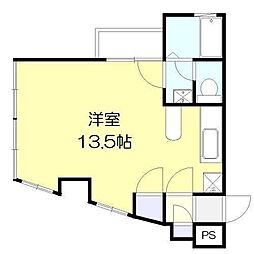 ビスタリー源藤 ワンルームの間取図画像