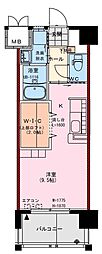 プレベントN ワンルームの間取図画像
