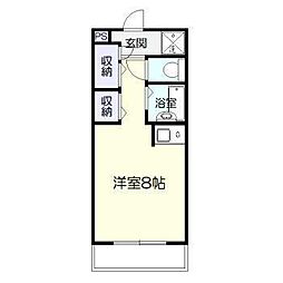 パブリックハイム3号館 ワンルームの間取図画像