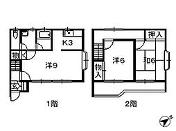 プロスペールA 2LDKの間取図画像