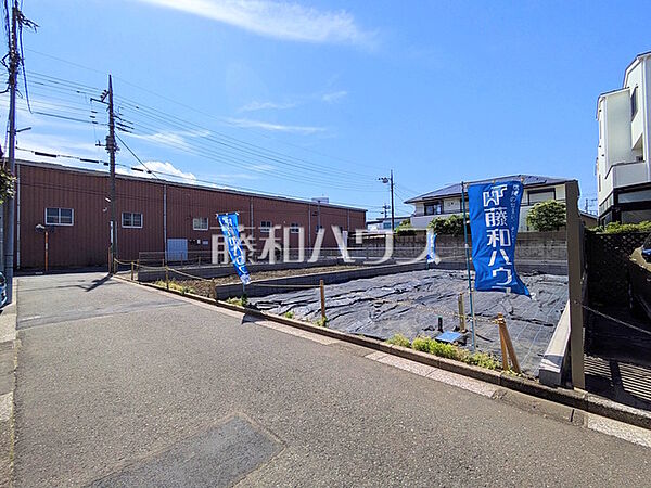 接道状況および現場風景　【三鷹市牟礼6丁目】