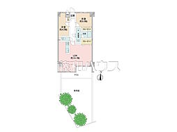 ワコーレ国分寺ガーデン恋ヶ窪 2LDKの間取図画像