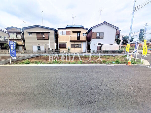 接道状況および現場風景　【府中市白糸台2丁目】