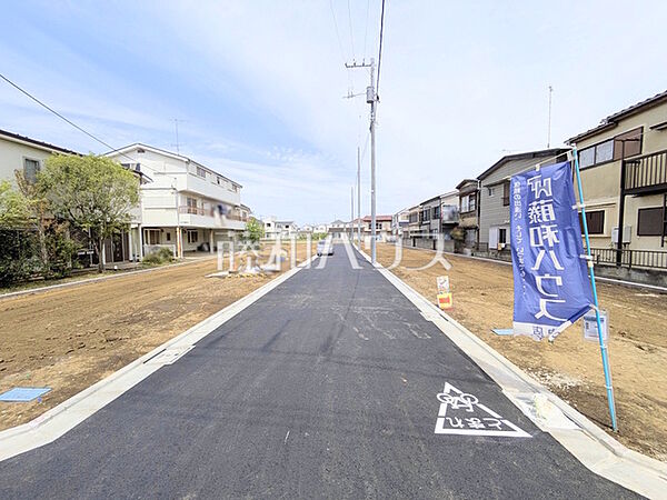 接道状況および現場風景　【府中市白糸台2丁目】