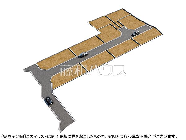 造成完了予想図　【府中市白糸台2丁目】