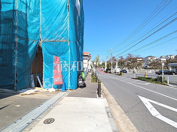 接道状況および現場風景 【板橋区徳丸5丁目】
