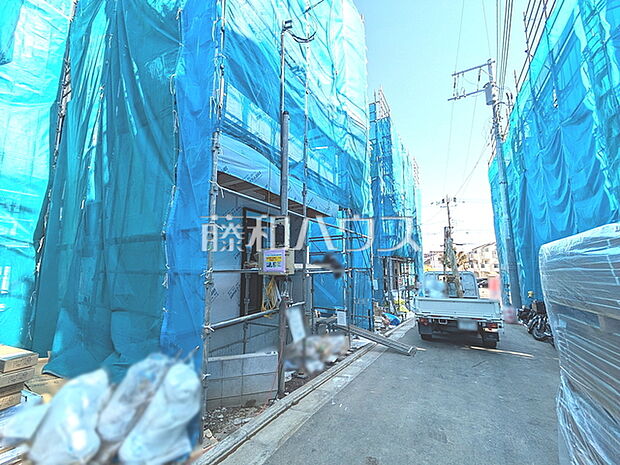 接道状況および現場風景 【板橋区徳丸5丁目】