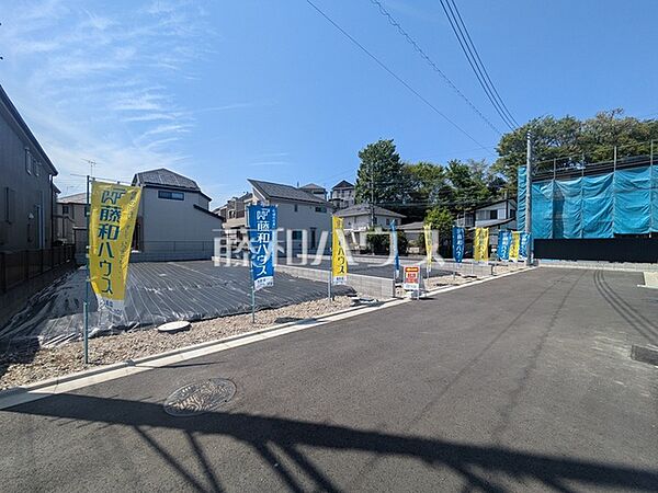 接道状況および現場風景　【日野市東豊田1丁目】