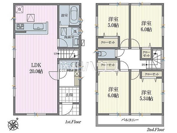 間取図　【志木市柏町2丁目】
