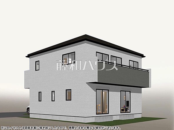 5号地　建物プラン例（パース・外観）　【国分寺市並木町2丁目】