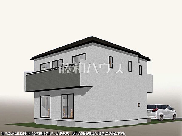 5号地　建物プラン例（パース・外観）　【国分寺市並木町2丁目】