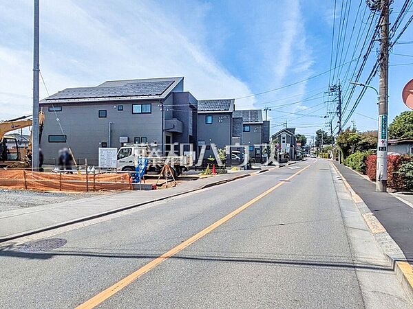 接道状況および現場風景　【立川市栄町2丁目】