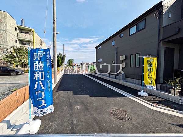接道状況および現場風景　【立川市栄町2丁目】