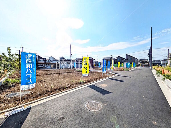 接道状況および現場風景　【立川市栄町2丁目】