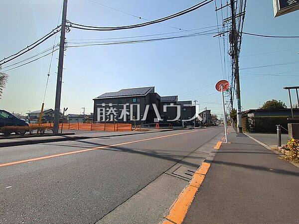 接道状況および現場風景　【立川市栄町2丁目】