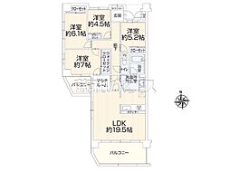 マイキャッスル椚田 4LDKの間取図画像