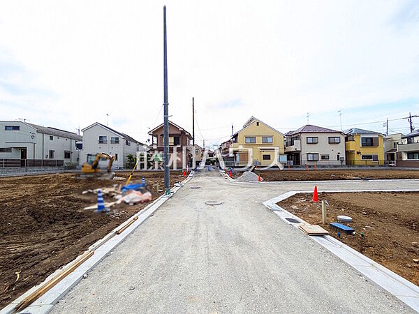 接道状況および現場風景　【立川市砂川町8丁目】