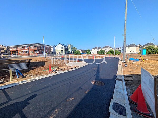 接道状況および現場風景　【立川市砂川町8丁目】