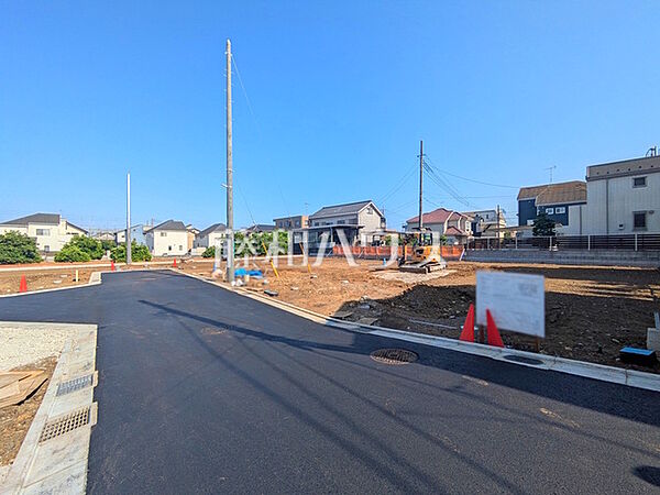 接道状況および現場風景　【立川市砂川町8丁目】