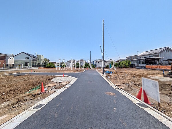 接道状況および現場風景　【立川市砂川町8丁目】