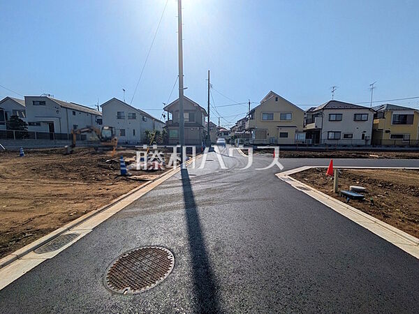 接道状況および現場風景　【立川市砂川町8丁目】