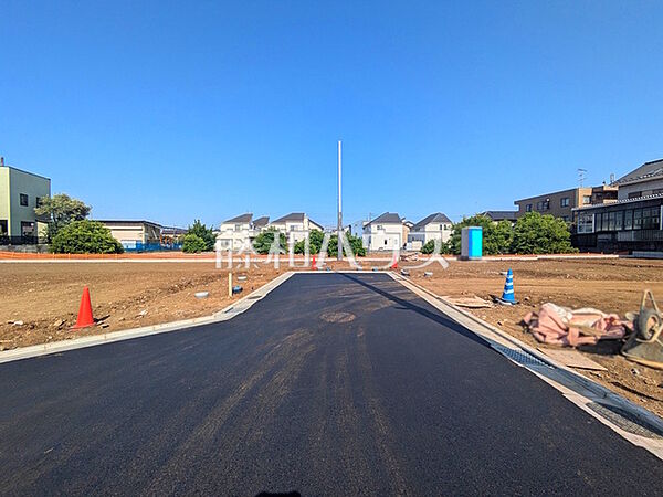 接道状況および現場風景　【立川市砂川町8丁目】