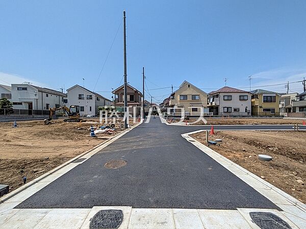 接道状況および現場風景　【立川市砂川町8丁目】