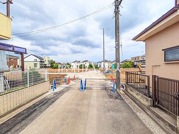 接道状況および現場風景　【立川市砂川町8丁目】