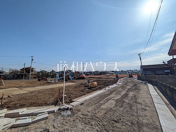 接道状況および現場風景　【清瀬市下宿2丁目】