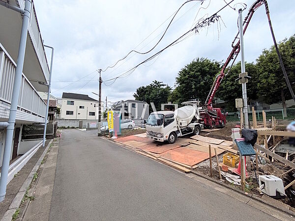 接道状況および現場風景　【練馬区貫井2丁目】