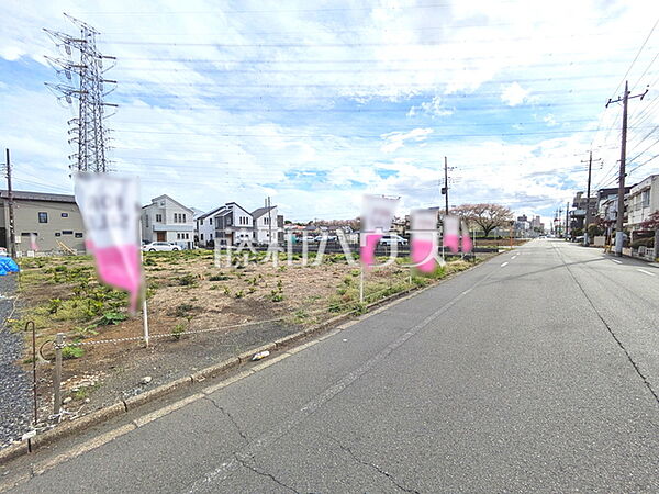接道状況および現場風景　【日野市旭が丘2丁目】