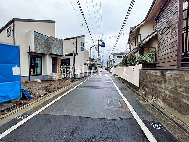 接道状況および現場風景 【杉並区宮前1丁目】