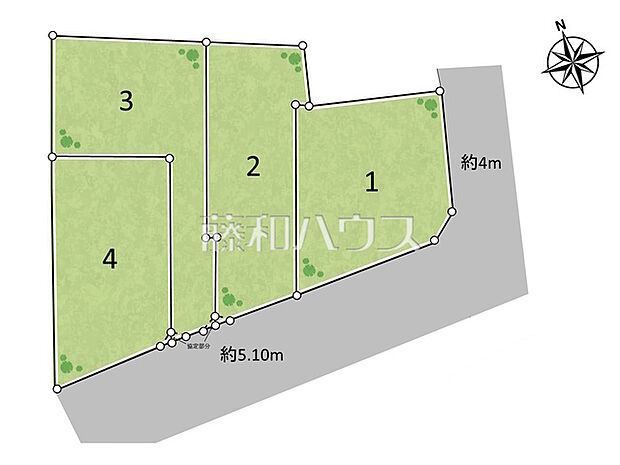 全体区画図　【杉並区宮前1丁目】